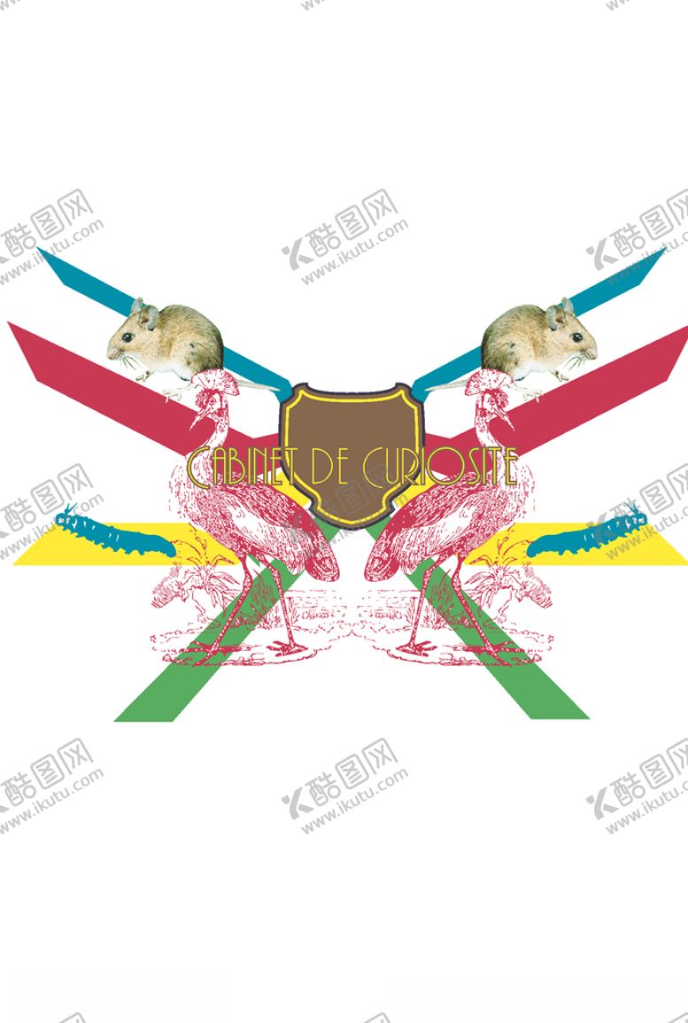 编号：18680405190209359550【酷图网】源文件下载-动物组合印花