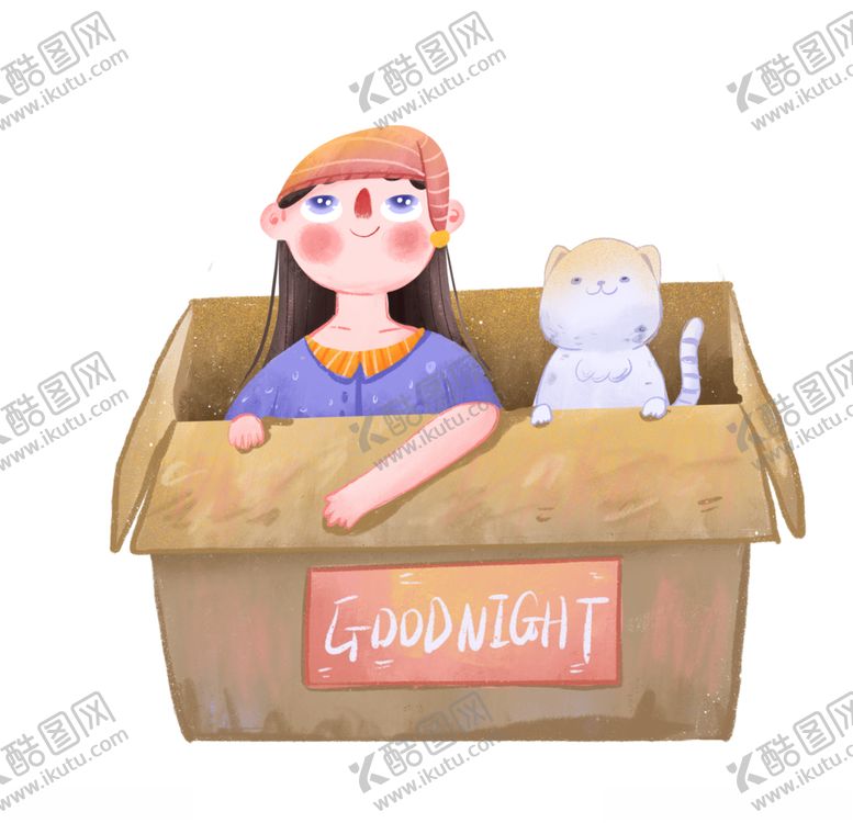 编号：82634806150010056481【酷图网】源文件下载-少女和猫