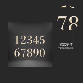 欧式数字