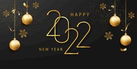 2022虎年历贺卡金属字