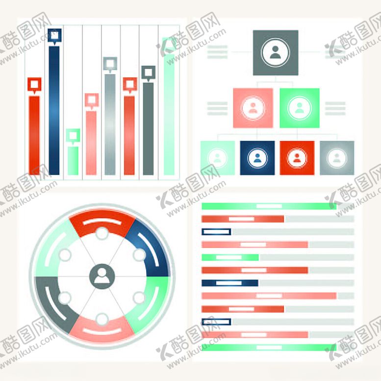 编号：98705511211227446427【酷图网】源文件下载-多样统计图表展示