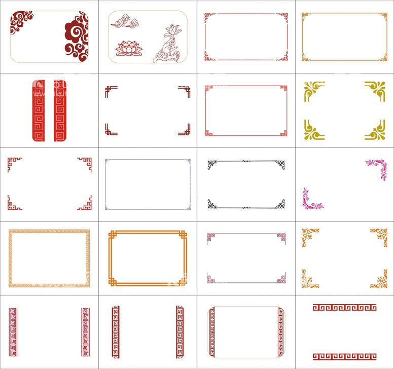 编号：75032610041843243572【酷图网】源文件下载-花纹 边框 底纹 