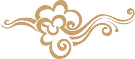 祥云图案灯笼标传统元素