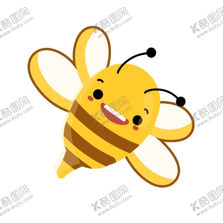 编号：58793604220546095029【酷图网】源文件下载-可爱的蜜蜂卡通矢量图