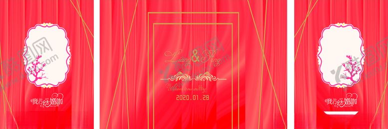 编号：62292010041314055801【酷图网】源文件下载-婚礼背景