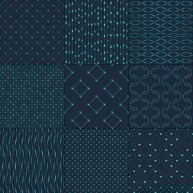深蓝系几何图案纹理集合