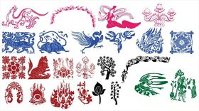 传统图案神话人物神兽图案