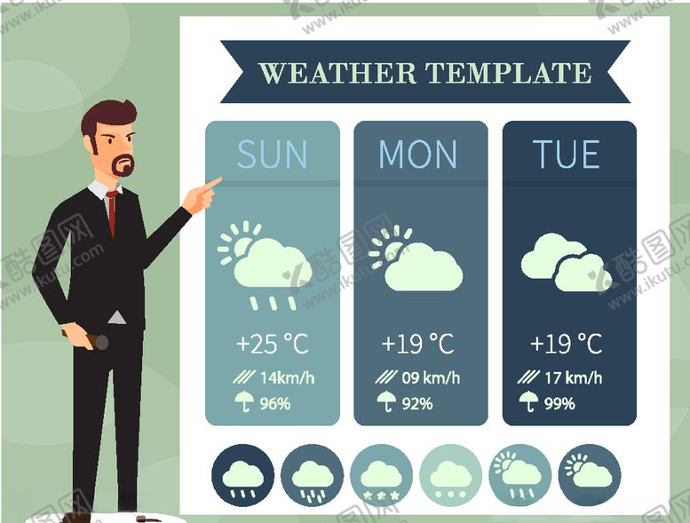 编号：13822710261327153617【酷图网】源文件下载-创意天气播报员