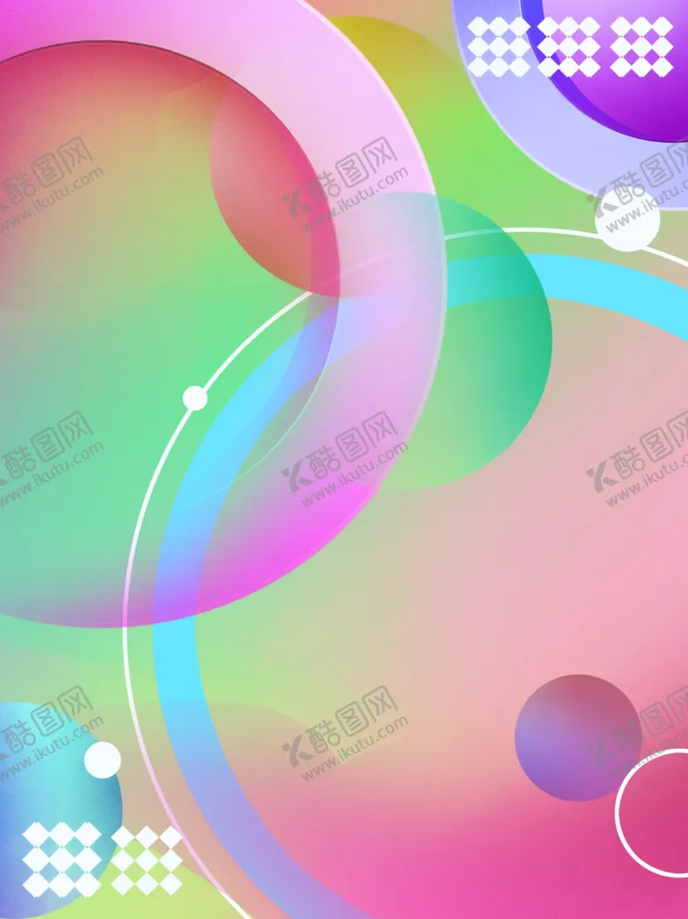 编号：52618702200051338644【酷图网】源文件下载-彩色环形组合背景
