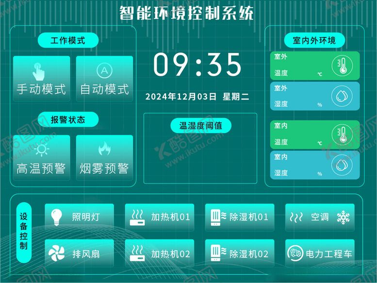 编号：93197105030530157337【酷图网】源文件下载-智能环境系统界面