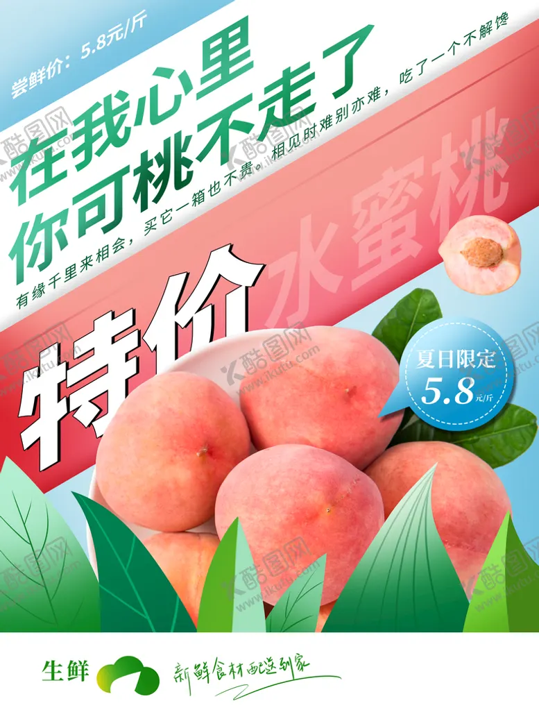 编号：19674510040440112317【酷图网】源文件下载-桃子海报