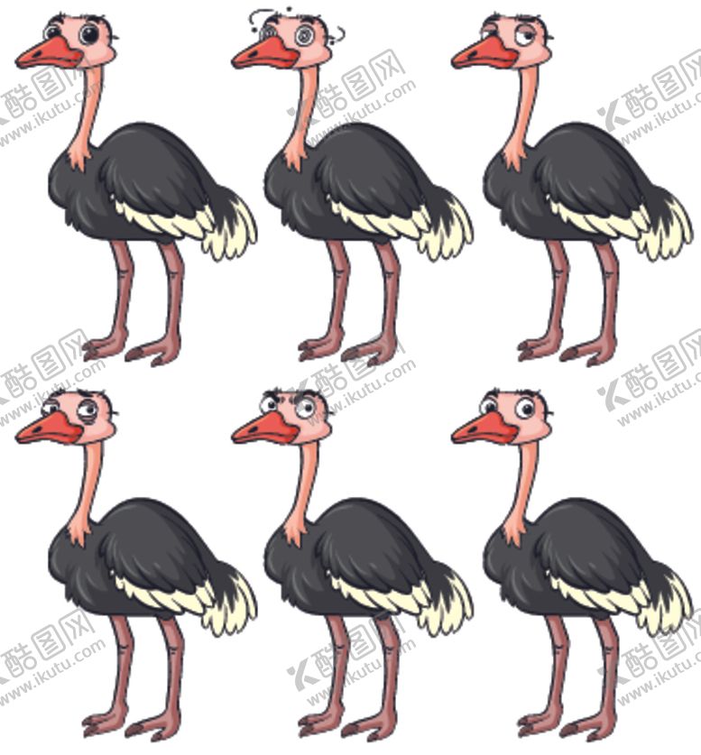 编号：12468709191655136329【酷图网】源文件下载-卡通动物表情