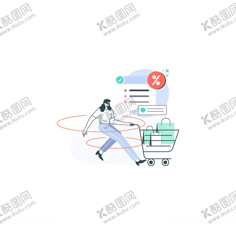 编号：18430905190308171772【酷图网】源文件下载-手绘电子购物