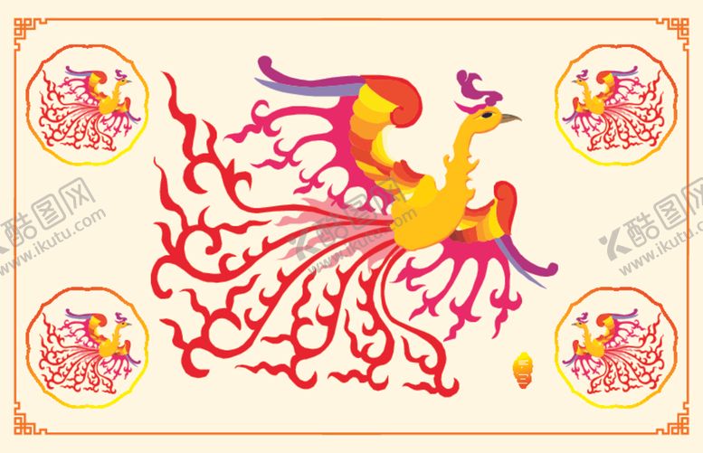 编号：42890612071903155792【酷图网】源文件下载-古典凤凰图片