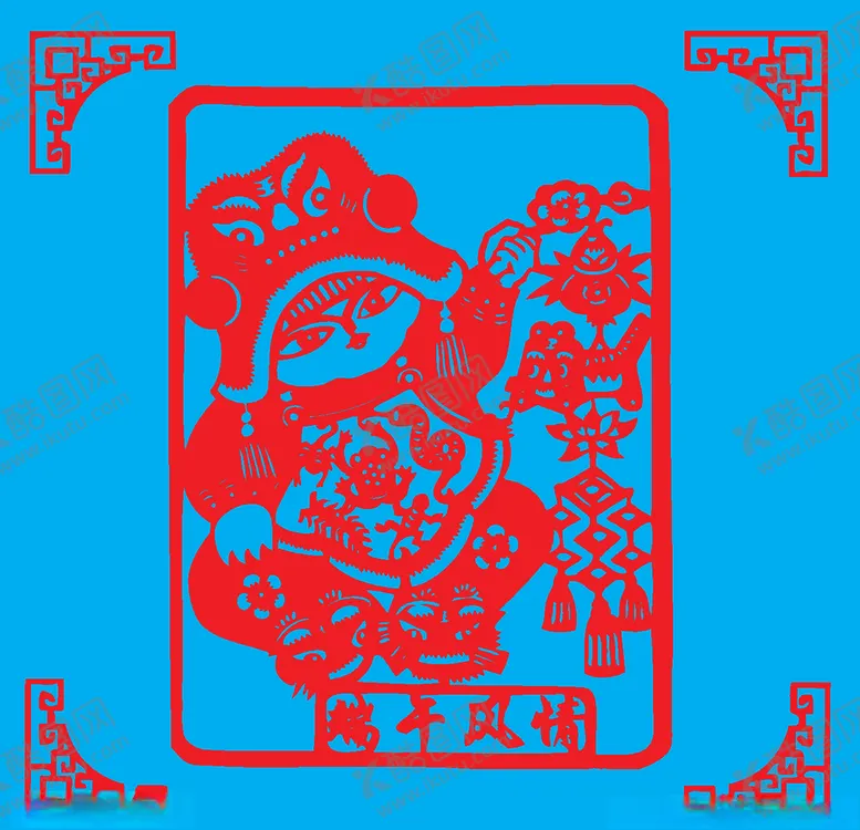编号：95949003160614262406【酷图网】源文件下载-端午风情剪纸