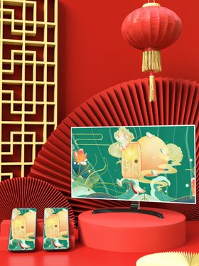 文创样机国潮品牌潮流新中式