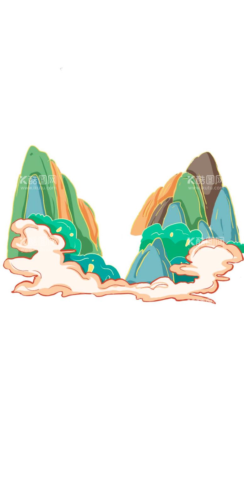 编号：37331512030825539266【酷图网】源文件下载-国潮山免扣