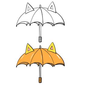 雨伞简笔画