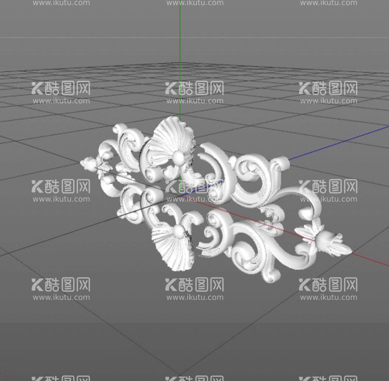 编号：64453612211703386384【酷图网】源文件下载-C4D模型欧式雕花