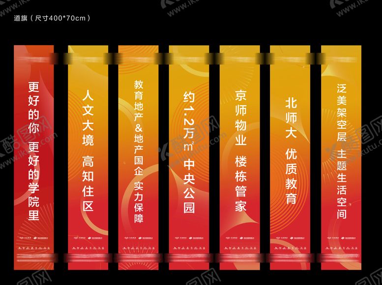 编号：43072811130806086218【酷图网】源文件下载-地产道旗