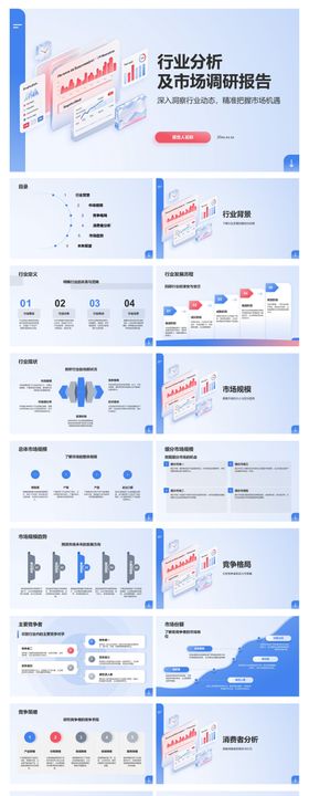 行业分析及市场调研报告PPT