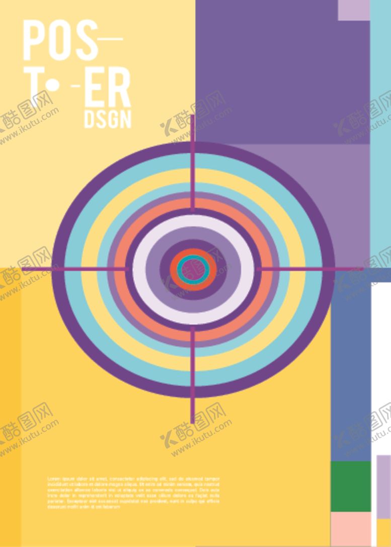 编号：45623110251433132974【酷图网】源文件下载-几何拼接创意海报图案