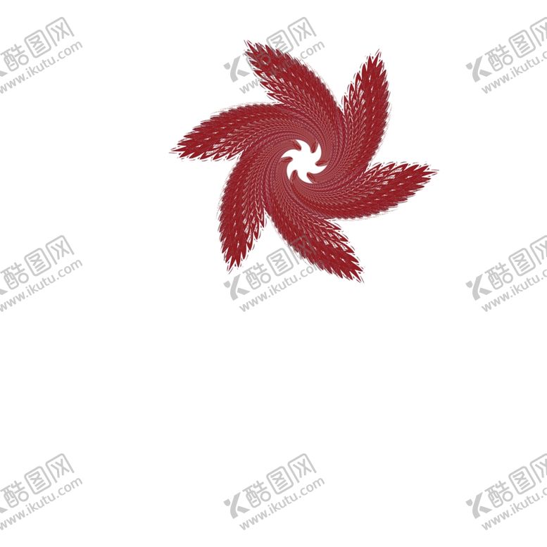 编号：48611009272115177088【酷图网】源文件下载-旋转图案红色花纹设计