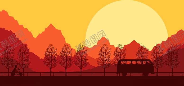 编号：54251007051955365411【酷图网】源文件下载-风景插画