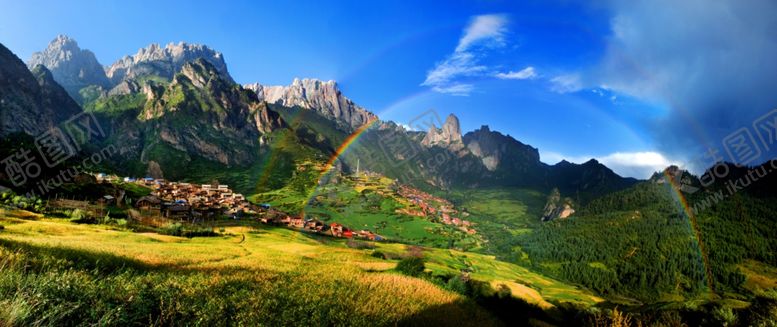 编号：76335909212359327084【酷图网】源文件下载-大山蓝天甘南州