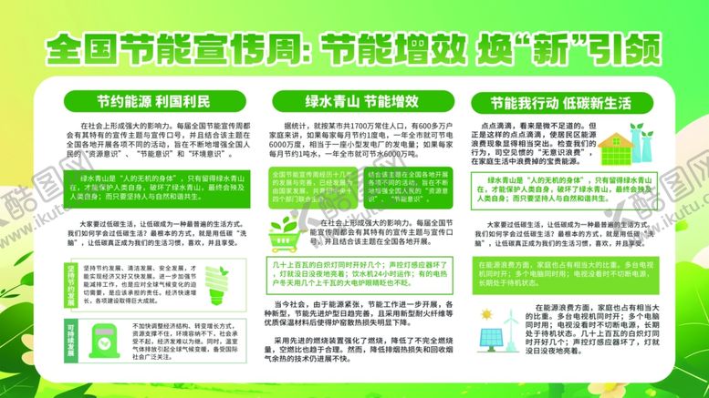 编号：44820404242229153098【酷图网】源文件下载-全国节能宣传周活动展板