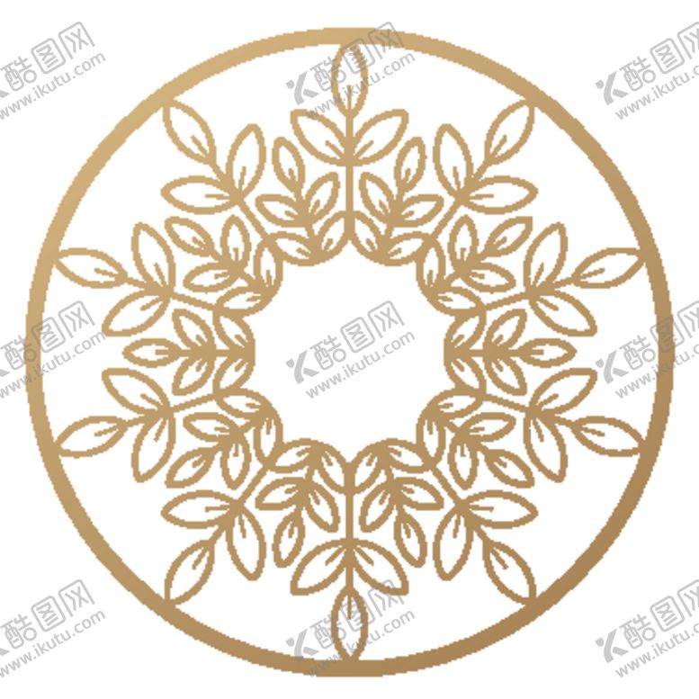编号：17145607062050496050【酷图网】源文件下载-欧式金色花纹边框图案