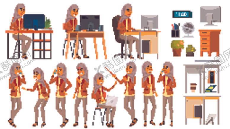 编号：88696810240804421790【酷图网】源文件下载-人物插画