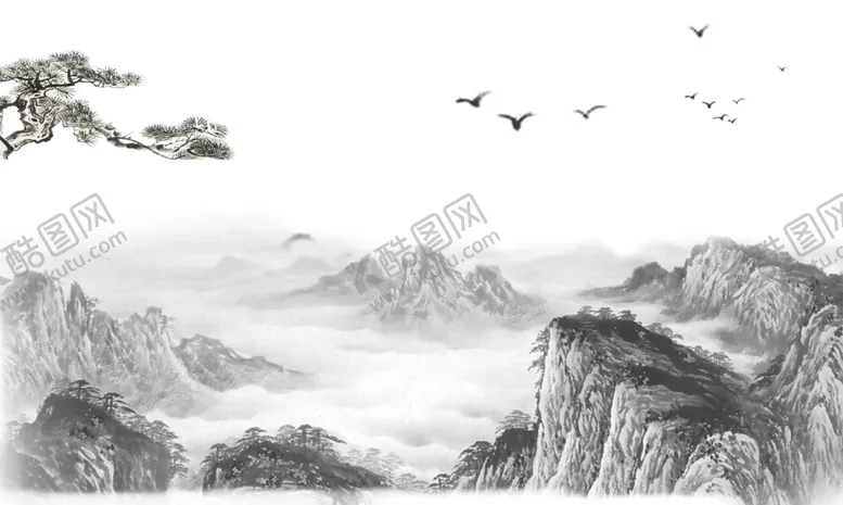编号：26697006290808116171【酷图网】源文件下载-中国风水墨画