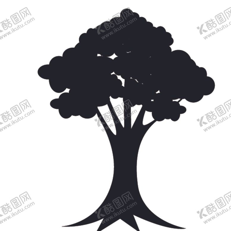 编号：29041007140747252777【酷图网】源文件下载-黑色植物树木剪影