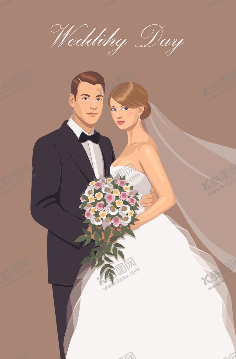 编号：49941109200118107701【酷图网】源文件下载-新郎新娘