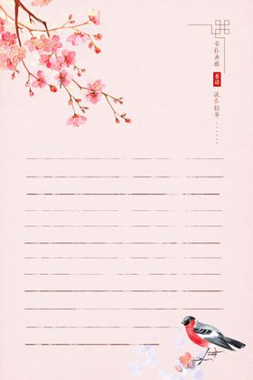 中国风信纸