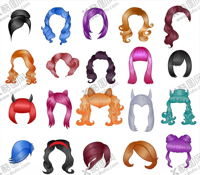 编号：38216610211302352833【酷图网】源文件下载-假发