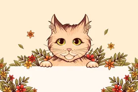 猫咪背景可爱壁纸宠物小