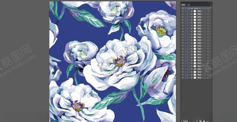 编号：36654309121022402176【酷图网】源文件下载-唯美手绘花卉碎花绿色枝叶彩绘涂