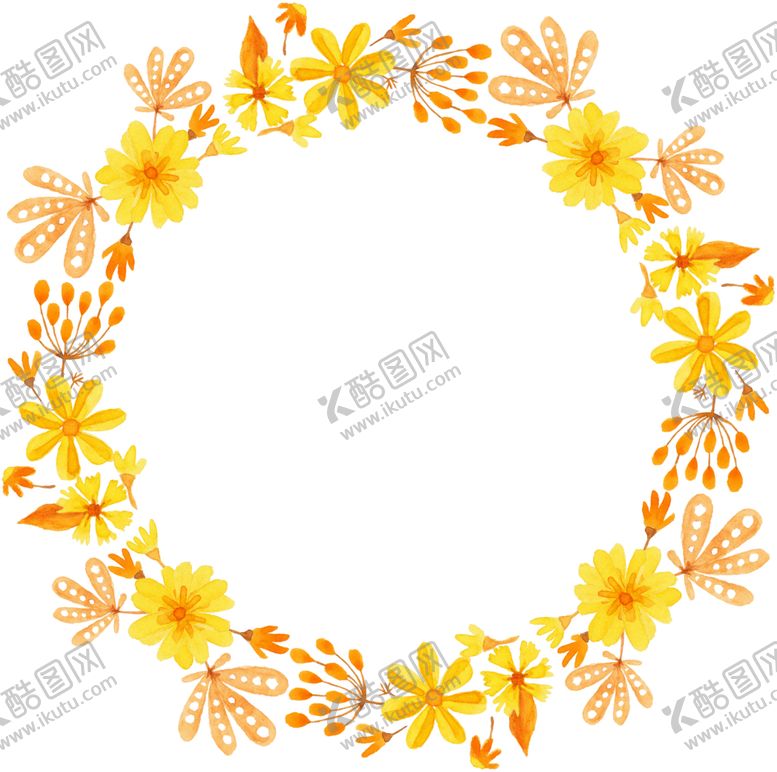 编号：23666307040700537846【酷图网】源文件下载-水彩植物