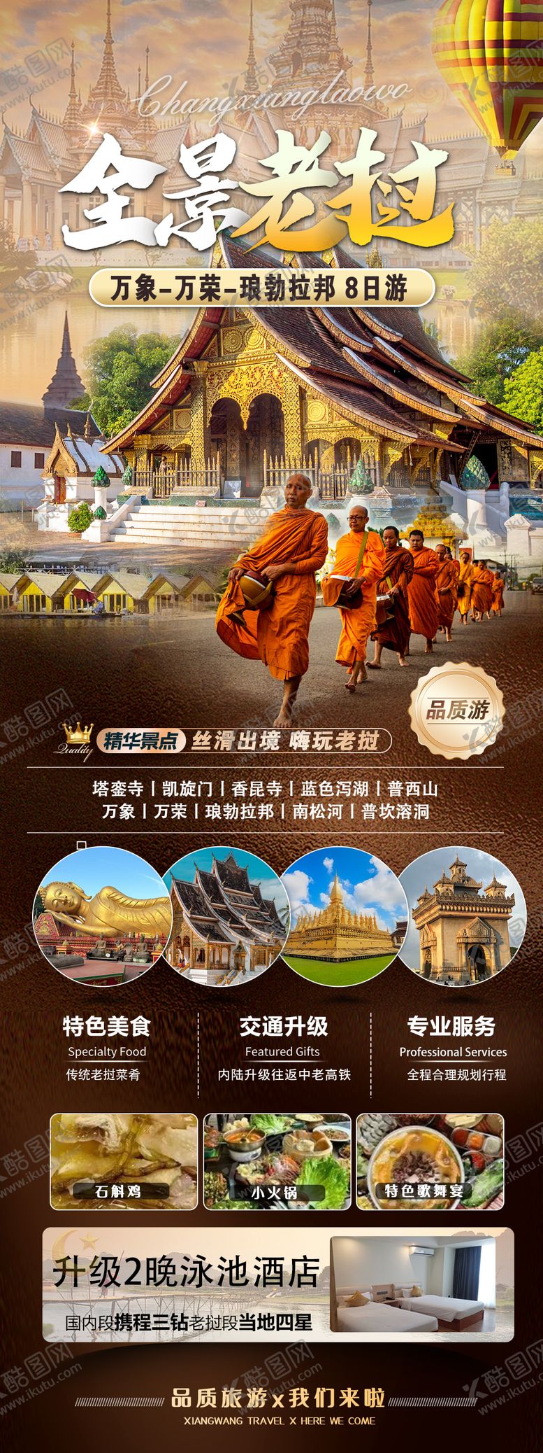 编号：80760106151449024780【酷图网】源文件下载-全景老挝旅游海报