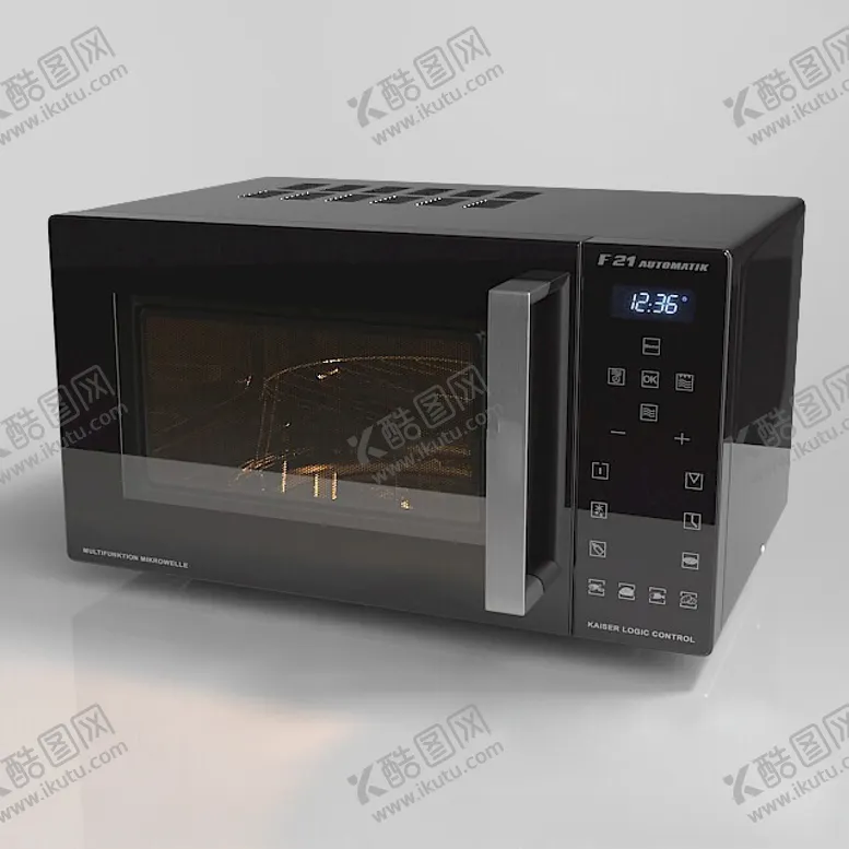 编号：47331102200630233994【酷图网】源文件下载-C4D模型微波炉