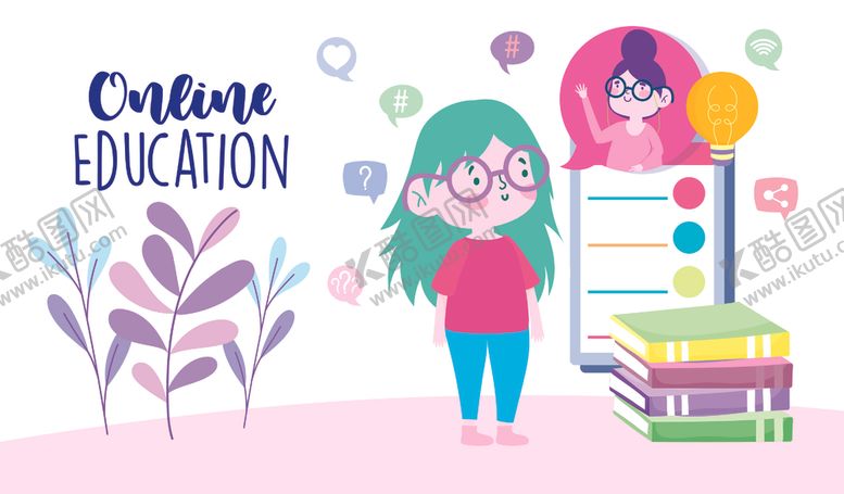 编号：91130509241256323589【酷图网】源文件下载-手绘可爱女生