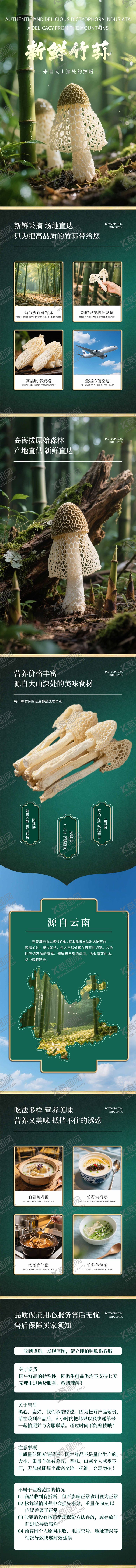 编号：20703306191340362382【酷图网】源文件下载-竹荪详情页