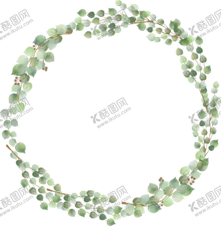 编号：93064706231923135200【酷图网】源文件下载-北欧小清新水彩植物图案