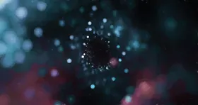 炫彩粒子光线光效舞台背景星空梦幻斑梦幻星