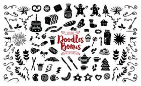 黑白线稿免扣素材