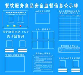 食品安全信息公示牌