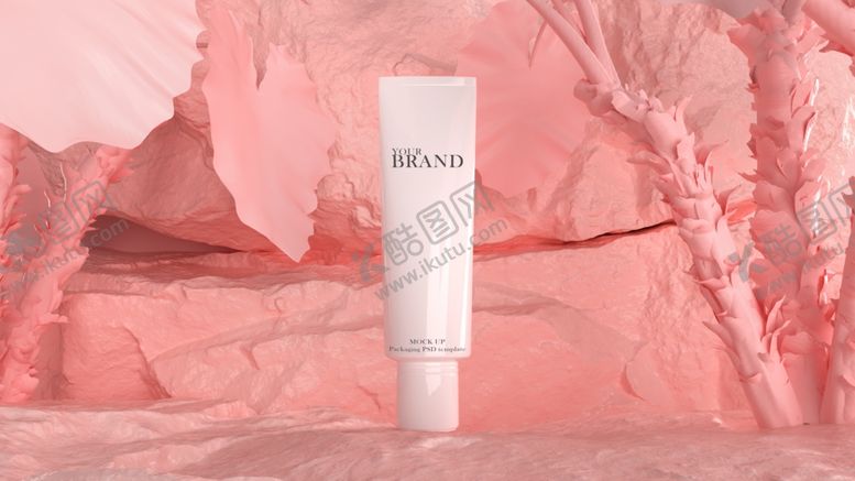 编号：55749509091438526234【酷图网】源文件下载-粉色化妆品广告