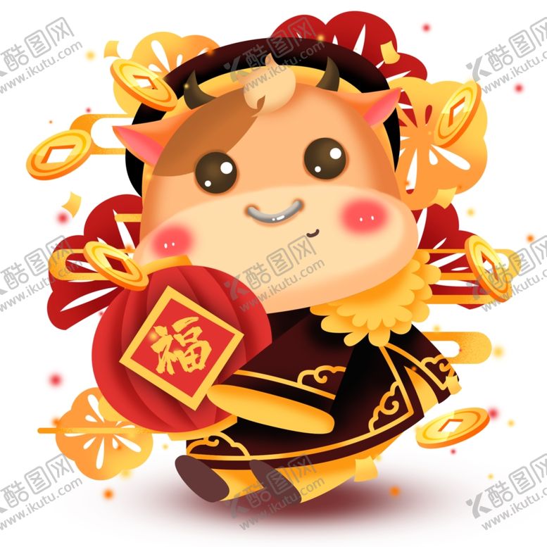 编号：39378105060905198711【酷图网】源文件下载-卡通牛形象